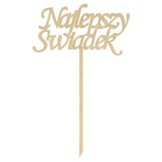 KLON TOPPER NAJLEPSZY ŚWIADEK PODZIĘKOWANIE DO KWIATÓW ŚLUB WESELE TOPER