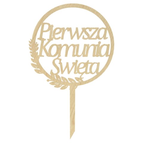 KLON TOPPER PIERWSZA KOMUNIA ŚWIĘTA MINI WIANEK DO TORTU DO KWIATÓW DEKORACJA