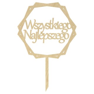 KLON TOPPER WSZYTSKIEGO NAJLEPSZEGO SZEŚCIAN DO TORTU KWIATÓW URODZINY DEKOR