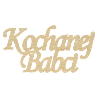 KOCHANEJ BABCI NAPIS DZIEŃ BABCI DLA BABUNI PREZENT DEKOR KLON 9,8 X 5 cm