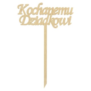KOCHANEMU DZIADKOWI TOPPER NAPIS NA PIKU KLON DZIEŃ DZIADKA 12,9 X 19,7 cm