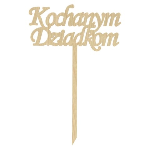 KOCHANYM DZIADKOM TOPPER NA PIKU DZIEŃ BABCI I DZIADKA KLON 12,9 X 19,7 cm