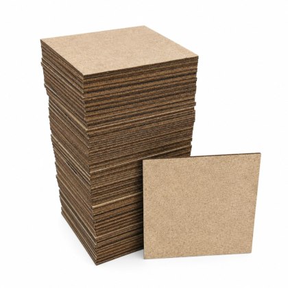 Kwadraty Drewniane Kwadrat do Ozdabiania Malowania 50 SZTUK 10 x 10 cm SUROWY