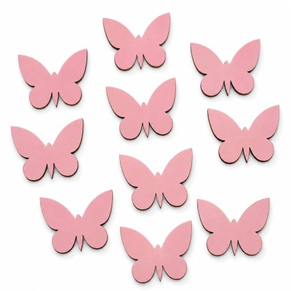 MOTYL MOTYLEK RÓŻOWE MOTYLKI MOTYL SCRAPKI DEKOR OZDOBA 2 CM ZESTAW 10 SZT.