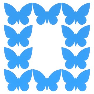 Motyl Motylek Motylki do Prac Plastycznych Kreatywnych 4 cm NIEBIESKI 10 szt.