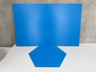 Płyta HDF 3mm 920 X 600 15 sztuk NIEBIESKA Jednostronnie