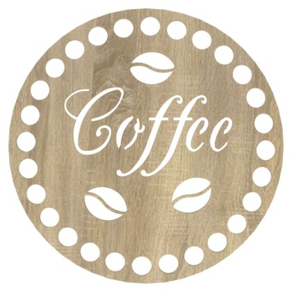 Podkładka pod Kubek Szklankę Baza do Szydełkowania Coffee z Ziarnami SONOMA