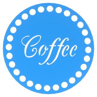 Podkładka pod Kubek Szklankę Coffee Baza do Szydełkowania NIEBIESKI 10 cm