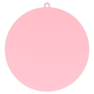 RÓŻOWA BOMBKA GŁADKA NA CHOINKĘ OZDOBY ŚWIĄTECZNE BOŻE NARODZENIE DECOR