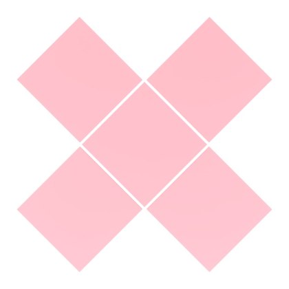 RÓŻOWE KWADRAT Kwadraty BAZA DO OZDABIANIA DIY na Warsztaty 10 X 10 cm 5 sztuk
