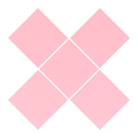 RÓŻOWE KWADRAT Kwadraty BAZA DO OZDABIANIA DIY na Warsztaty 10 X 10 cm 5 sztuk