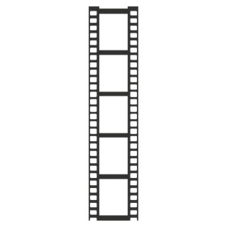 Ramka Klisza Czarna Klatka Filmowa do Rękodzieła Dekor DIY 2,6 X 11,2 cm
