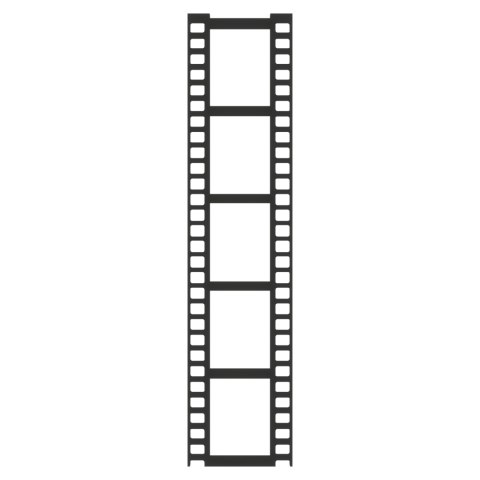 Ramka Klisza Czarna Klatka Filmowa do Rękodzieła Dekor DIY 2,6 X 11,2 cm