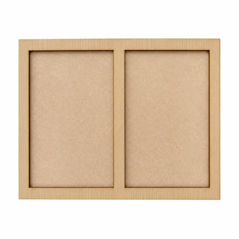 Ramka do Zdjęcia na Zdjęcia Drewniana PODWÓJNA Stojąca KLON 23,5 X 17,1 cm