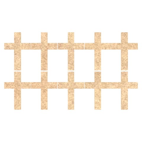 SUROWE KRZYŻYKI KRZYŻ do Ozdabiania Dekorowania Kolorowania 10 szt. 2 X 3 cm