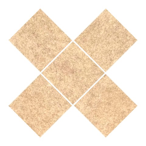 SUROWY KWADRAT Kwadraty BAZA DO OZDABIANIA Malowania 7 X 7 cm 5 szt.