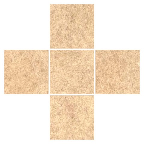 SUROWY Kwadrat Kwadraty do Malowania Kolorowania DIY 3 X 3 cm 5 sztuk