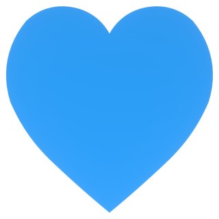 Serce NIEBIESKIE Serduszka Serduszko Serca Dekoracja Rękodzieło 2 cm 50 szt.