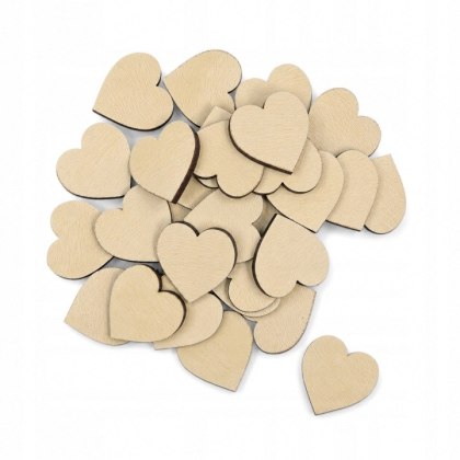 Serce Serca Serduszka Serduszko do Ozdabiania Dekorowania 3 cm KLON 30 sztuk