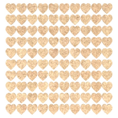 Serce Serca Serduszko Serduszka na Ozdabiania Dekor DIY SUROWE 2 CM 100 SZTUK