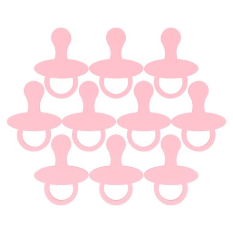 Smoczek RÓŻOWY Smoczki dla Dziewczynki Zestaw Baby Shower Dekoracja 10 szt.
