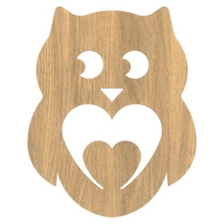 Sówka Sowa Sowy 3,2 X 4 cm Kreatywne Drewniane Rękodzieło LANCELOT 10 sztuk