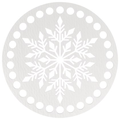 WIEKO BAZA DO KOSZYKA DNO SPÓD DENKO BIAŁA ŚNIEG KOŁO OGRĄG DO SZNURKA 15 CM
