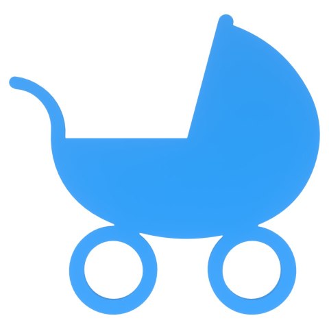 Wózek Wózeczek dla Dziecka Wózki Baby Shower Dekoracje NIEBIESKI 10 sztuk
